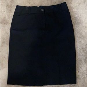 Black pencil skirt